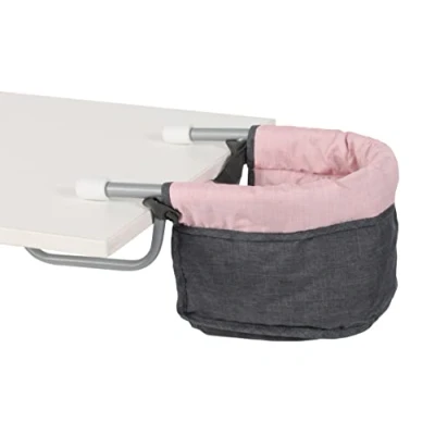 Image of Bayer Chic 2000 735 81 Table seat 60 cm, Doll high Chair, Melange Anthracite Pink