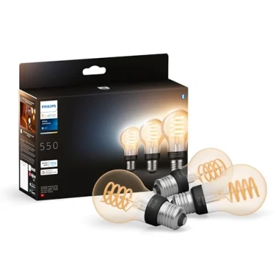 Image of Philips Hue Huewa 25826600 Filament E27 x 3, White