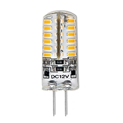 Image of G4 LED 4 Watt 12 V DC 48x 3014 SMD Warm White 2800 3200 K Light Bulbs, Replaces 35 W Halogen Lamps, Pack of 1