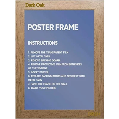 Image of Dark Oak Picture Frame Poster (DARK OAK, A1 Size, 59.4 x 84 cm)