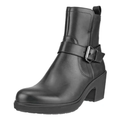 Image of Metropole Zurich Full Grain Leather Women&#039;s Ankle Heel Boots