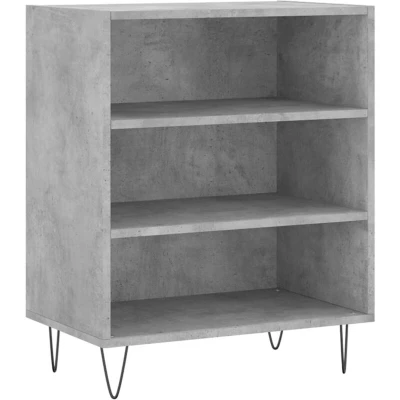 Image of vidaXL Sideboard Modern Concrete Grey Storage Cabinet, Durable Engineered Wood, Perfect for Bedroom/Living Room, Ample Space