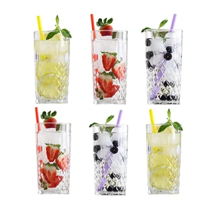 Image of bar@drinkstuff Essence Vintage Hiball Glass 12 oz/ 356ml Pack of 6 Glassware,