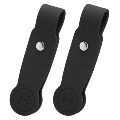 Image of HKNR Hat Clips for Travel on Bag, Magnetic Clip, Holder Traveling Bags, Backpacks, Luggage, Purse, Totes and More, Hands Liberate Accessories (2 Pcs Black)