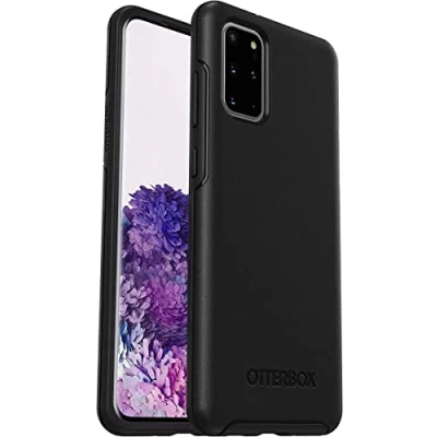 Image of OtterBox Symmetry Case for Samsung Galaxy S20+, Shockproof, Drop proof, Protective Thin Case, 3x Tested to Military Standard, Antimicrobial Protection, Black