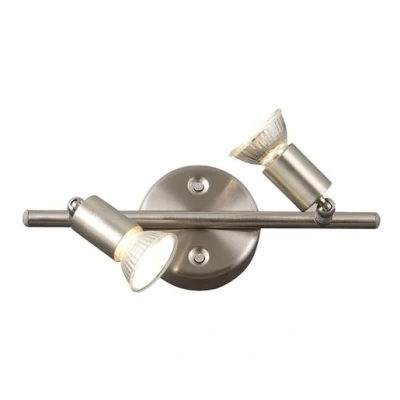 Image of Globo Twin Arm Spotlight Nickel Matt 2 x GU10 5739 2O