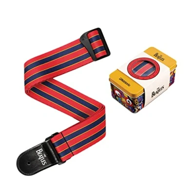 Image of D&#039;Addario Accessories Beatles Guitar Strap Electric Strap, Acoustic &amp; Bass Yellow Submarine 50th Anniversary Ringo