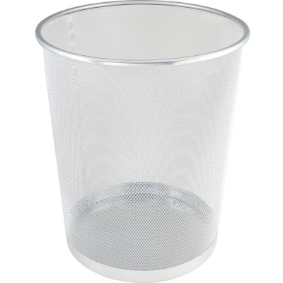 Image of Offis Mesh Silver Waste Bin 15 Litre