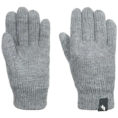 Image of Trespass Kids Knitted Glove Grey Girls Boys Winter For Bargo