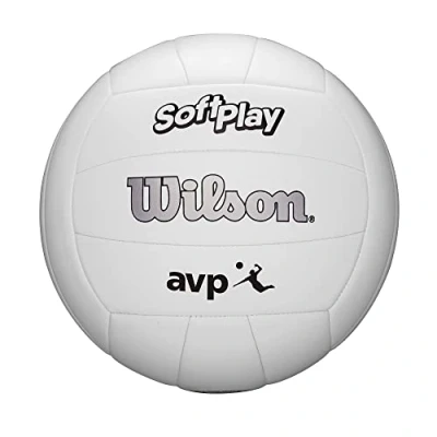 Image of Wilson AVP Soft Play Volleyball Official Size, White