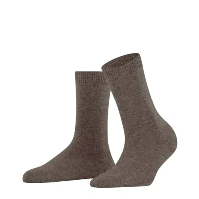Image of FALKE Women&#039;s Cosy Wool W SO Viscose Cashmere Plain 1 Pair Socks, Brown (Porto Melange 5201) new eco friendly, 5.5 8