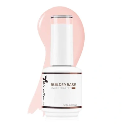 Image of Nicedeco 8 in 1 Builder Base Strengthening Gel 15ml, UV/LED Clear Building Nail a Bottle for Hard Strong Nails Tips &amp; Extensions, Polish Repair Strengthen 002