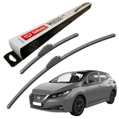 Image of Silbak Windscreen Wipers, for NISSAN LEAF (01/2018 ONWARDS) Wiper Blades, 650mm/400mm