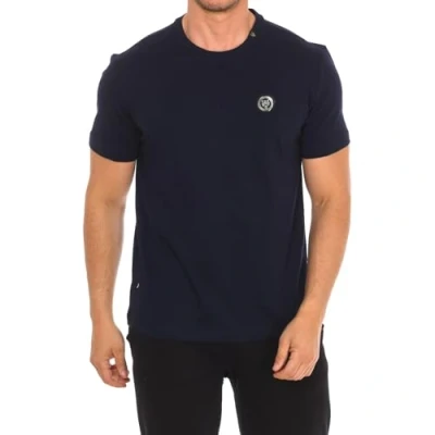 Image of Plein Sport Bold Side Logo Navy Blue T Shirt