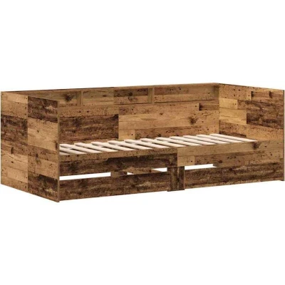 Image of vidaXL Daybed Old wood Engineered 100 x 200 cm Durable