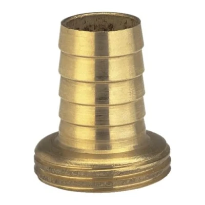 Image of GARDENA Brass Hose Fitting 1 Piece: Screwing Of Highquality Brass, 33.3 mm (G &quot;) Thread, For 19 (3/4&quot;) Tubing (7148 20)