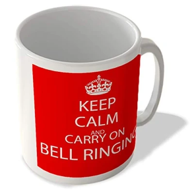 Image of McMug Keep Calm and Carry On Bell Ringing Mug, Ceramic, 11fl.oz.