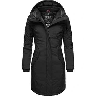 Image of Navahoo Letiziaa Women&#039;s Winter Coat Parka with Hood XS XXL Black Small
