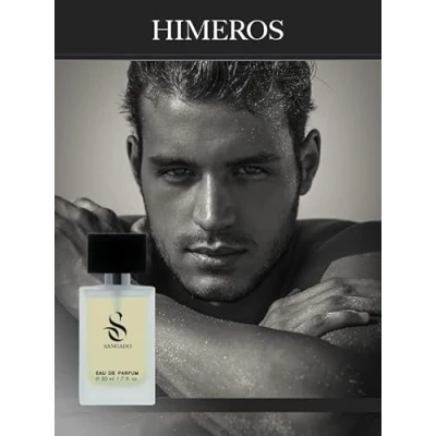Image of HIMEROS by SANGADO, Perfume for Men, 8 10 hours long Lasting, Aromatic Fougere, Fine French Essences, Addictive, 50 ml Spray