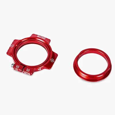 Image of Muc Off Crank Preload Ring, Red Durable Bottom Bracket Adjuster for Bicycles Aluminium Tightening Ring Road, Gravel and Mountain Bikes