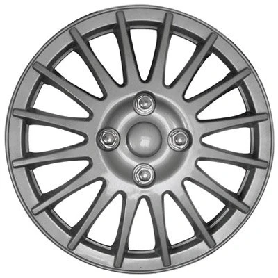Image of Streetwize Lightning Silver Sport Wheel Cover Set of 4 14 in. Hubcap, Decorative Trim Automotive Exterior Car Accessories