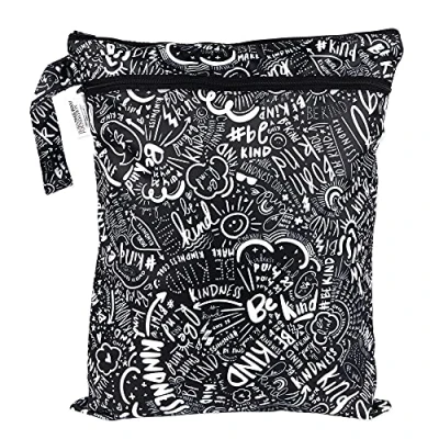 Image of Bumkins Waterproof Wet Dry Bags for Baby, Travel, Swimsuit, Cloth Diapers, Pump Parts, Gym Clothes, Toiletries, Strap to Stroller, Zipper Reusable Bag, Packing Pouch
