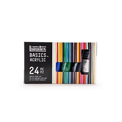 Image of Liquitex BASICS 24 Tube Acrylic Paint Set, 22ml