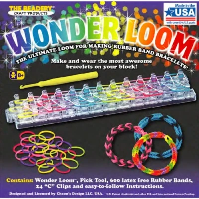 Image of Beadery Wonder Loom Bracelet Making Kit, Rubber, Multicolor, Each
