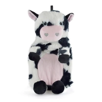 Image of A2Z Hot Water Bottle 750ML 3D Animal Cow Plush Fleece Cover Rubber Bag for Pain Relief Cosy Nights and Relaxation