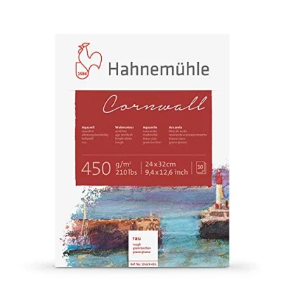 Image of Hahnemuhle Cornwall 450gsm Block 24 x 32 cm Rough