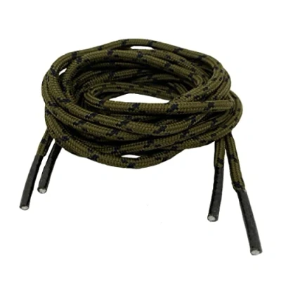 Image of Big Laces Round Strong Hiking Boot 110cm to 210cm (140cm, Green Black)