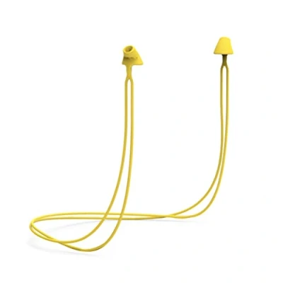 Image of Flare Calmer Kids Secure Ear Plugs Alternative Reduce Annoying Noises Without Blocking Sound Soft Reusable Flexible Silicone with Built in Lanyard Yellow