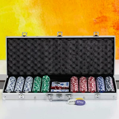 Image of Global Gizmos 500pc Poker Set In Aluminium Case 11.5g Chips
