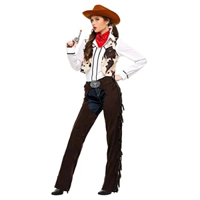 Image of Fun Costumes Adult Cowgirl Chaps Fancy dress costume X Large