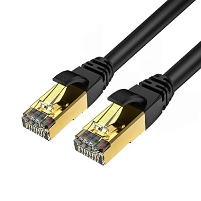 Image of Veetop 2m/6.5ft 2Pack CAT8 Ethernet Cable 40Gbps 2000Mhz High Speed Gigabit SFTP Lan Network Internet Cables with RJ45 Gold Plated Connector for Use of Smart Office Home System iOT Gaming