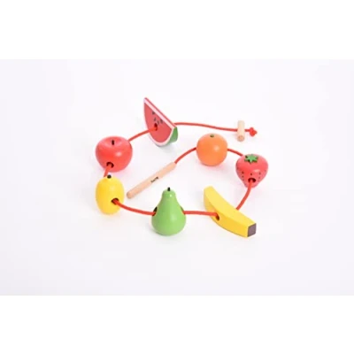 Image of TickiT 73534 Wooden Lacing Fruits Set of 7, Medium