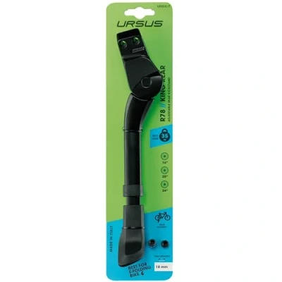 Image of Ursus King Mini Rear 18mm Kickstand, Black, 16&quot; / 20&quot; 24&quot;