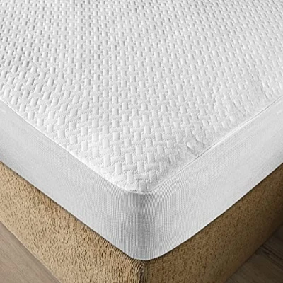Image of ABAKUHAUS Mattress Protector Waterproof Breathable Sheet All Around Elastic Fitted Bed Cover, 160 cm x 200