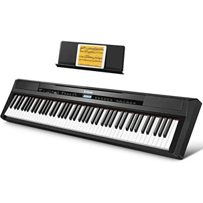 Image of Donner DEP 20 Digital Piano 88 Weighted Keys, Hammer Action, Full Size Electric Keyboard with Sustain Pedal for Beginners, Simulated Real Touch