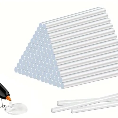 Image of Hot Glue Sticks for Gun, Strong Adhesive Resin Material, 10 pcs Mini Guns 7mm x 150mm