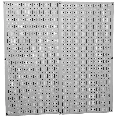 Image of Wall Control 30 P 3232G Gray Metal Pegboard Pack