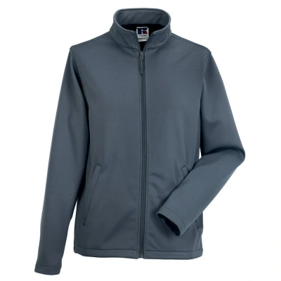Image of Russell Athletic Mens Smart Soft Shell Jacket (Convoy Grey) Dark Grey Size Small