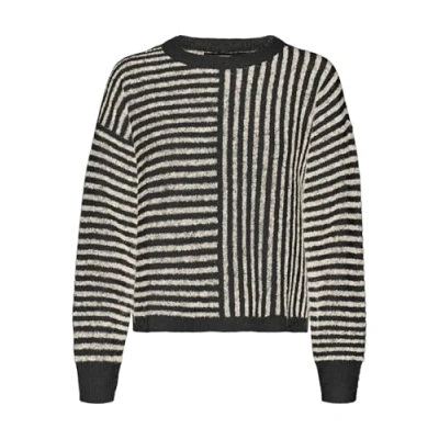 Image of Vero Moda Vmuranus Oneck Jumper, Women&#039;s, Size: XS, Black/birch