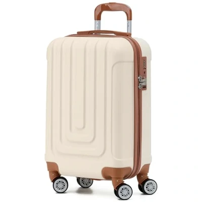 Image of Flight Knight Premium Hard Shell Lightweight Cabin Suitcase 8 Spinner Wheels Built in TSA Lock &amp; USB Port Luggage Approved for Over 100 Airlines Including easyJet, Ryanair Jet2 55x35x20cm