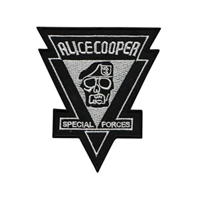 Image of Alice Cooper Special Forces Patch Badge Embroidered Iron on Applique Souvenir Accessory