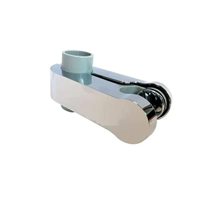 Image of Aqualisa Pinch Grip sliding handset holder 25mm Chrome/Grey