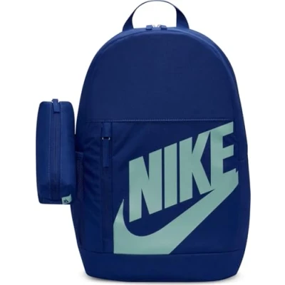 Image of Nike Unisex Children&#039;s Y Nk Elmntl Bkpk Backpack, Deep Royal Blue/Deep Blue/Jade Ice, 20 Lang, Sports