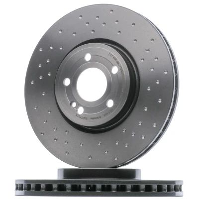 Image of 2474211912, 247421191207, A2474211912 Brake disc BREMBO 09.D770.1X 330mm 30mm 5 perforated/vented Coated High carbon MERCEDES BENZ: A Class, CLA Coupe