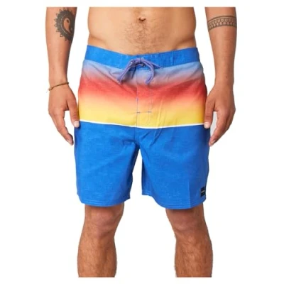 Image of Rip Curl Allover Semi Elastic Elasticated Boardshorts in Retro Blue