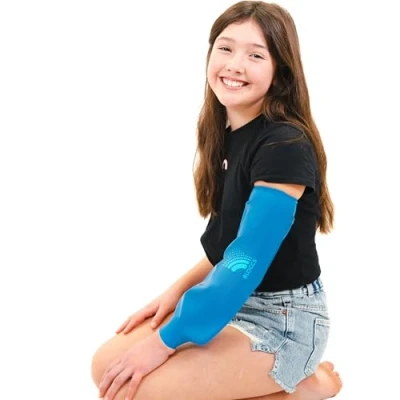 Image of Bloccs Waterproof PICC Line Cover. Midline Elbow Protector. Swim, Shower &amp; Bathe. Watertight Protection, Child (Large)